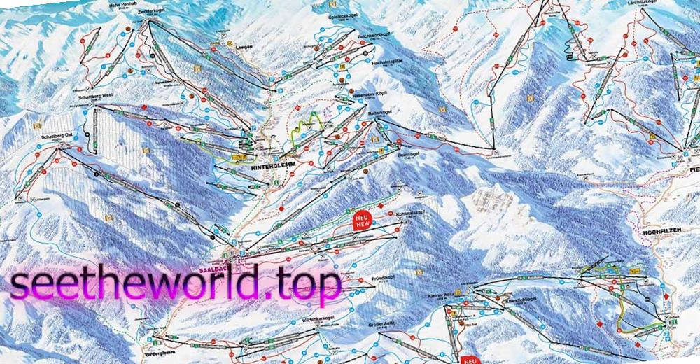 Ski resort - Saalbah - Hinterglemm, Austria