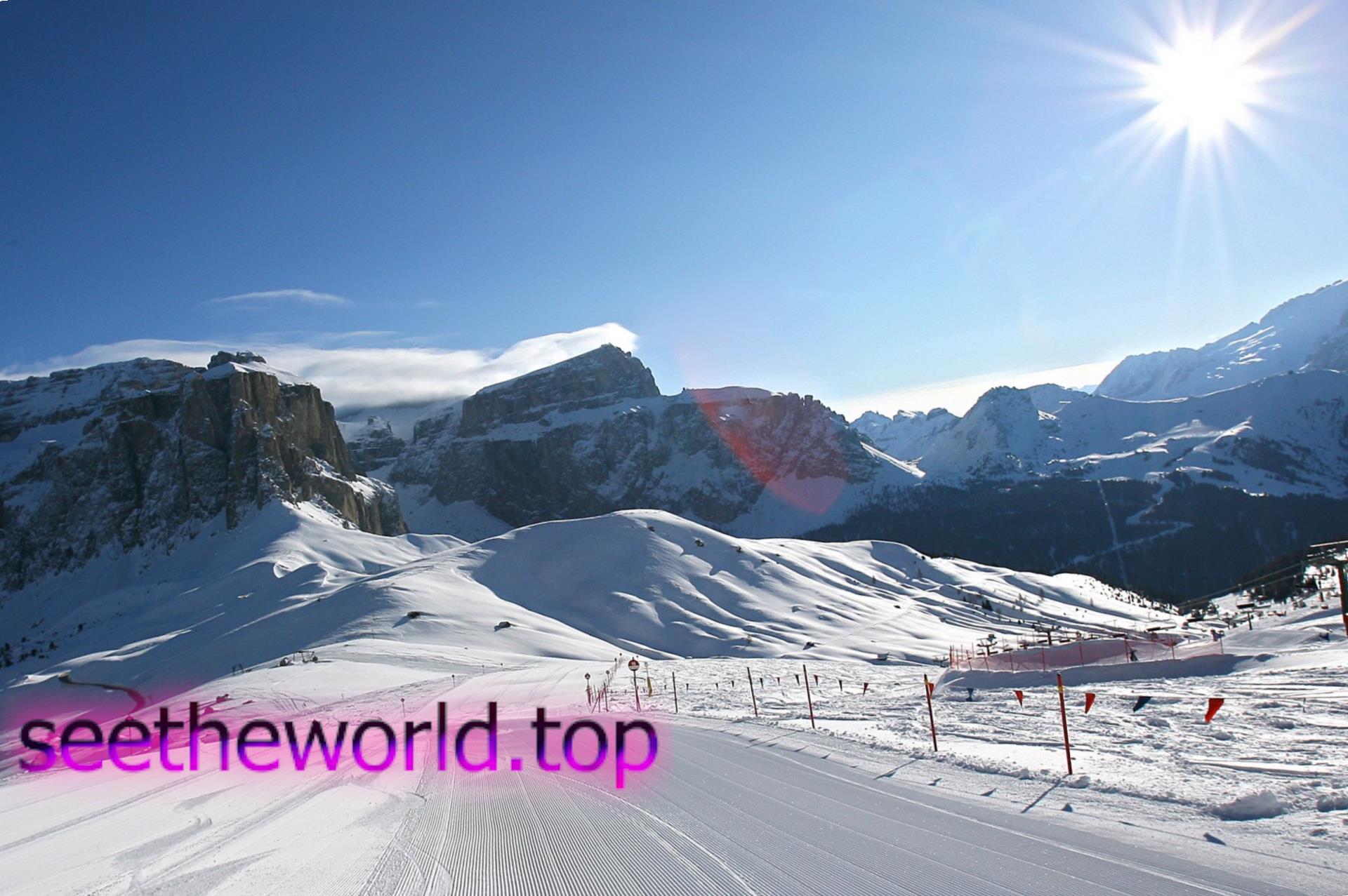 Ski resort Val di Fiemme (Val di Fiemme), Italy