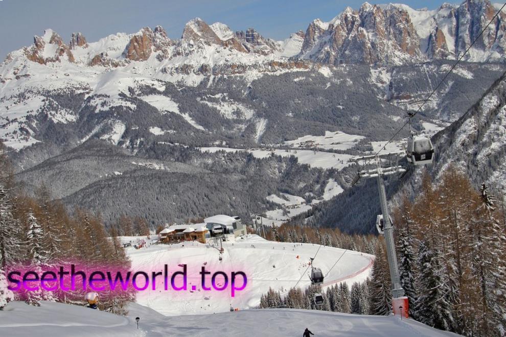 Ski resort Val di Fiemme (Val di Fiemme), Italy
