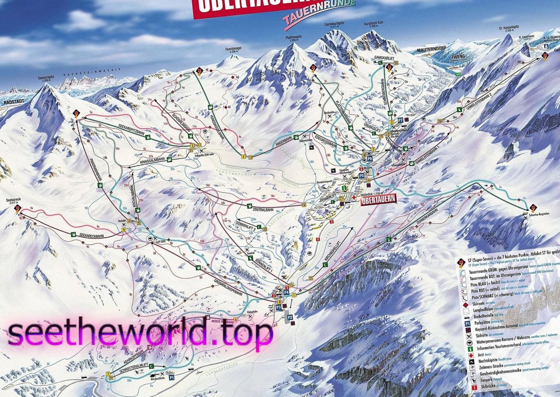 Ski resort Obertauern, Austria
