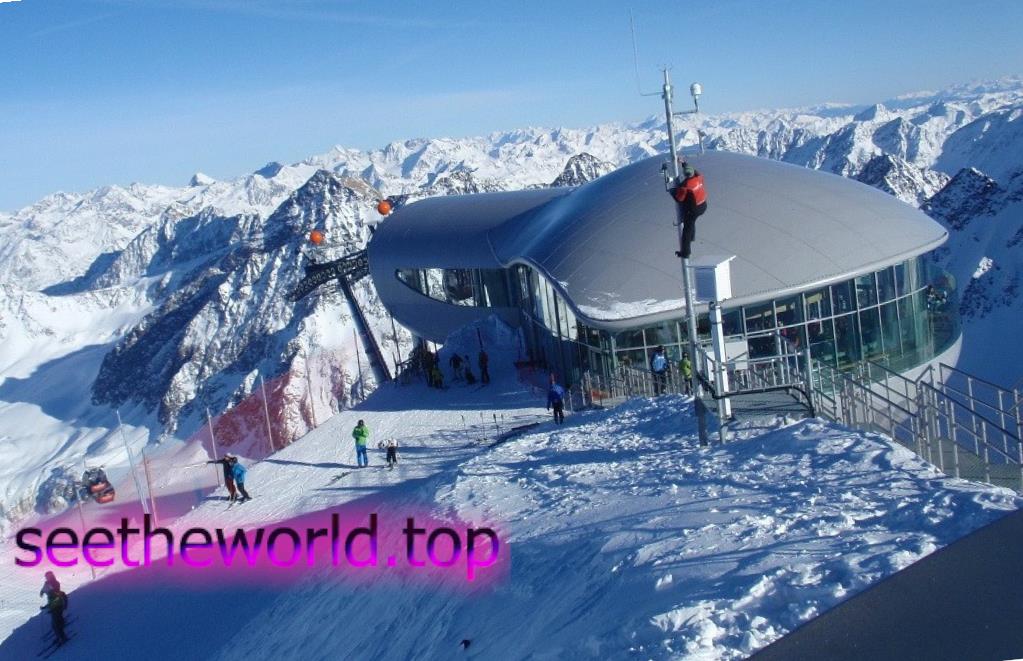 Ski resort - Pitztal - Rifflsee, Austria