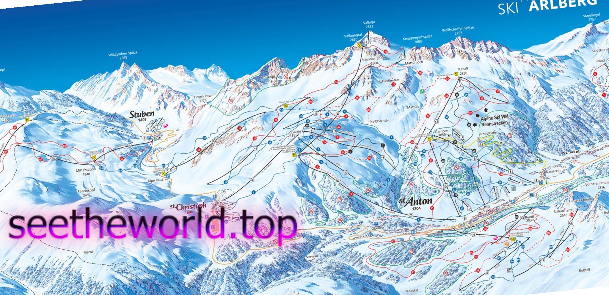 Ski resort - St. Anton am Arlberg (St. Anton am Arlberg), Austria