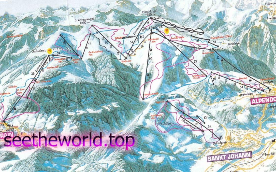 Ski resort - Sankt Johann - Alpendorf, Austria