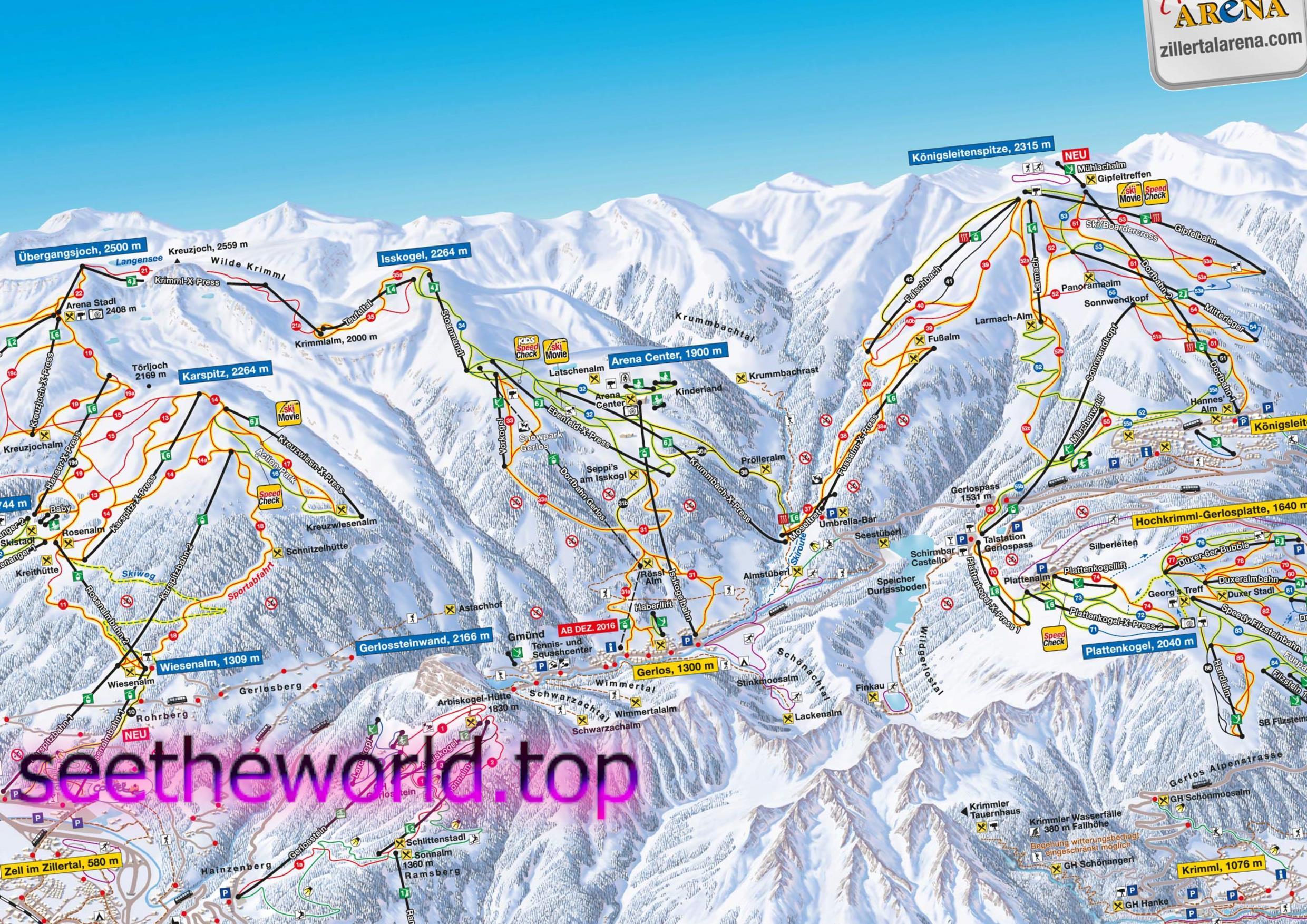Ski resort - Zell am Ziller, Austria