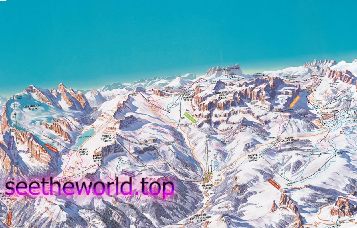 Arabba ski resort, Italy