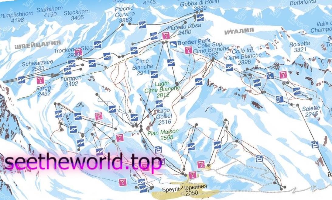 Ski resort Cervinia (Cervinia), Italy