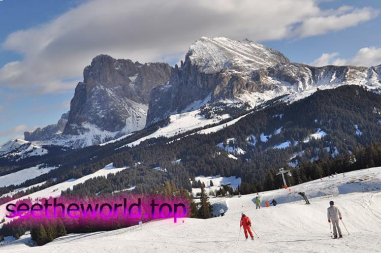 Ski resort Val Gardena (Val Gardena) Italy