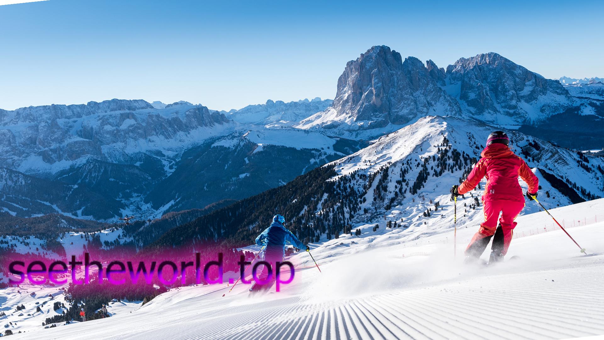 Ski resort Val Gardena (Val Gardena) Italy