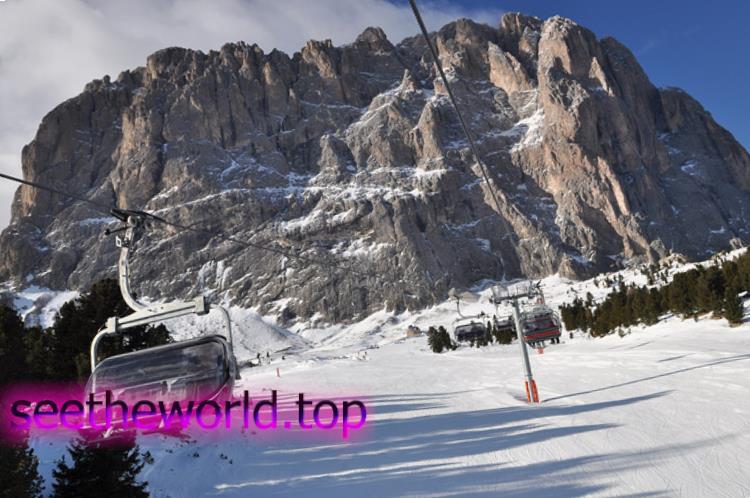 Ski resort Val Gardena (Val Gardena) Italy