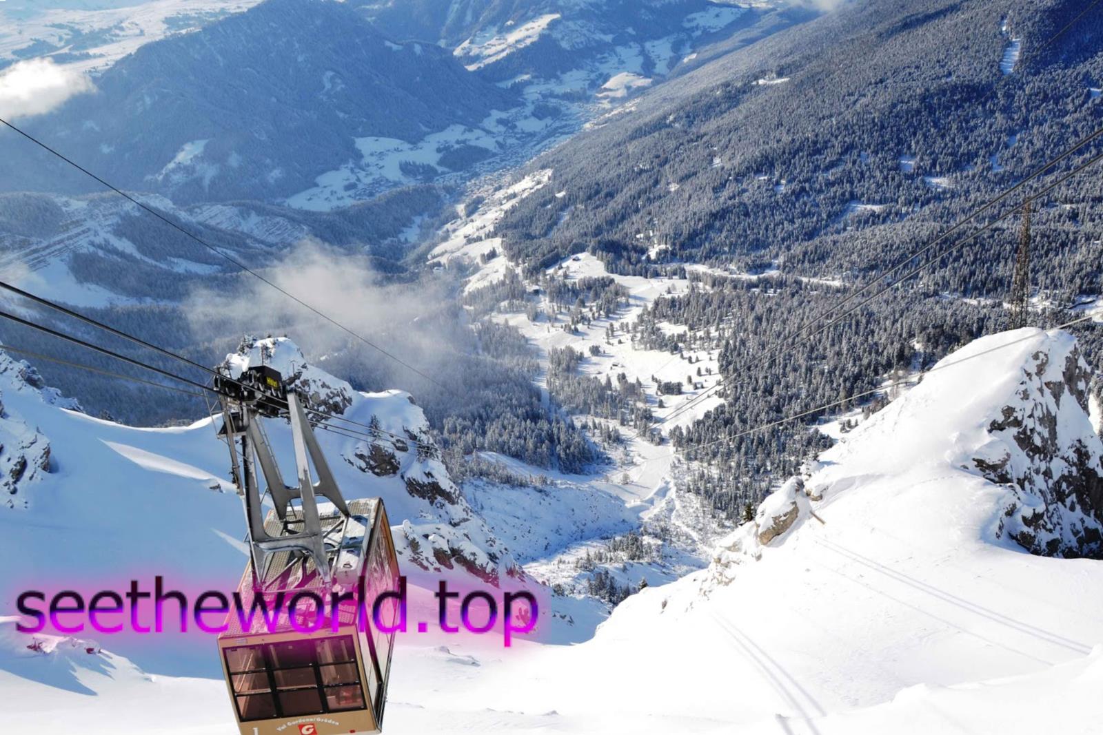 Ski resort Val Gardena (Val Gardena) Italy