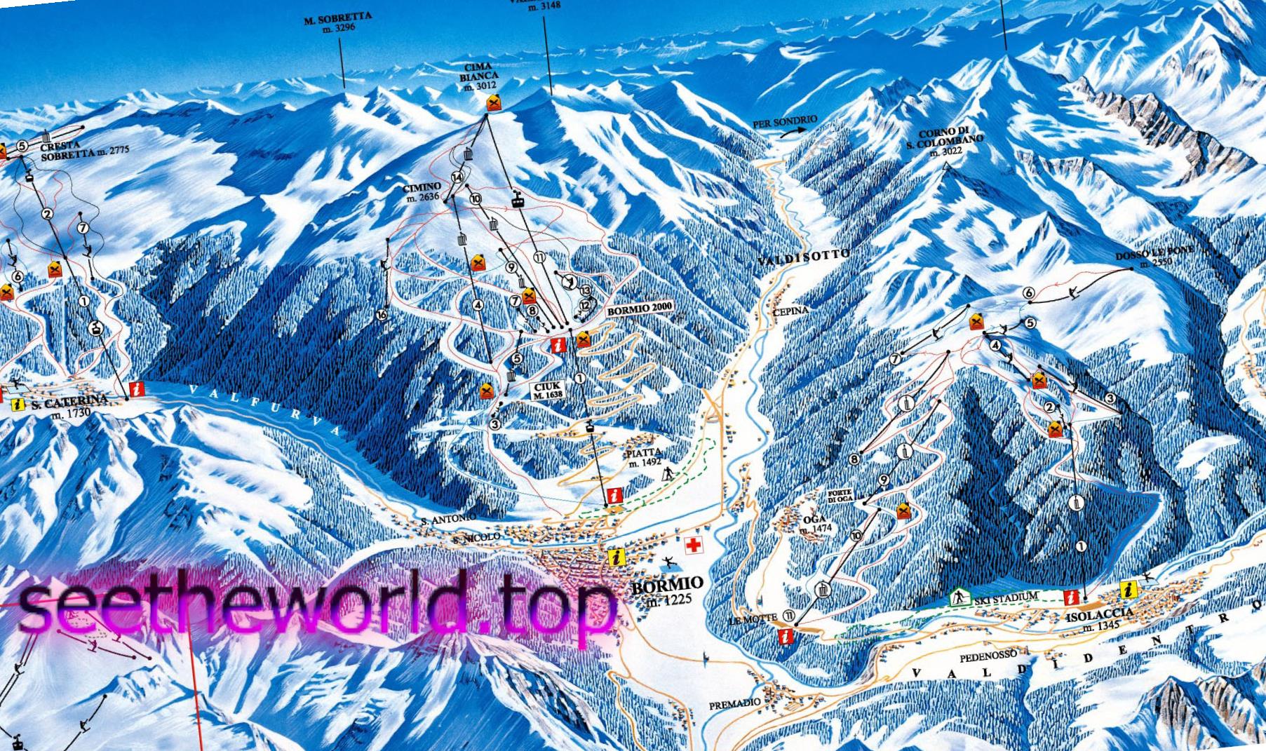 Bormio ski resort, Italy