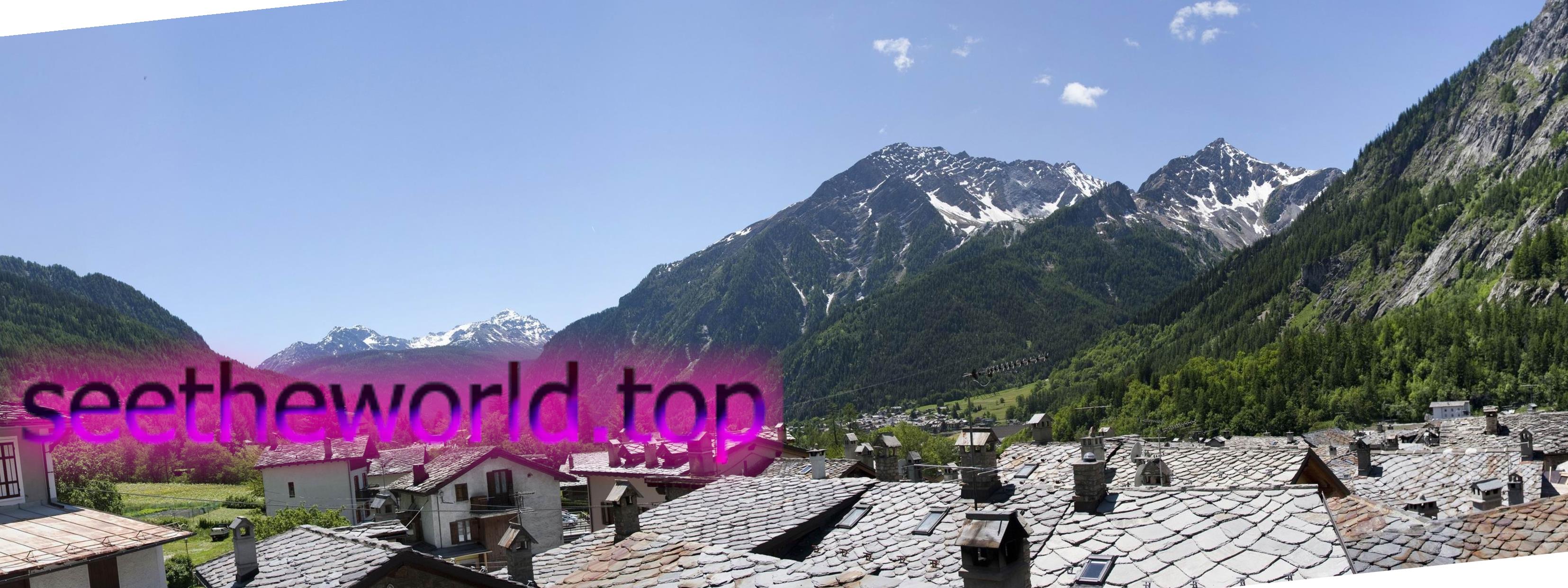 Ski resort Courmayeur, Italy