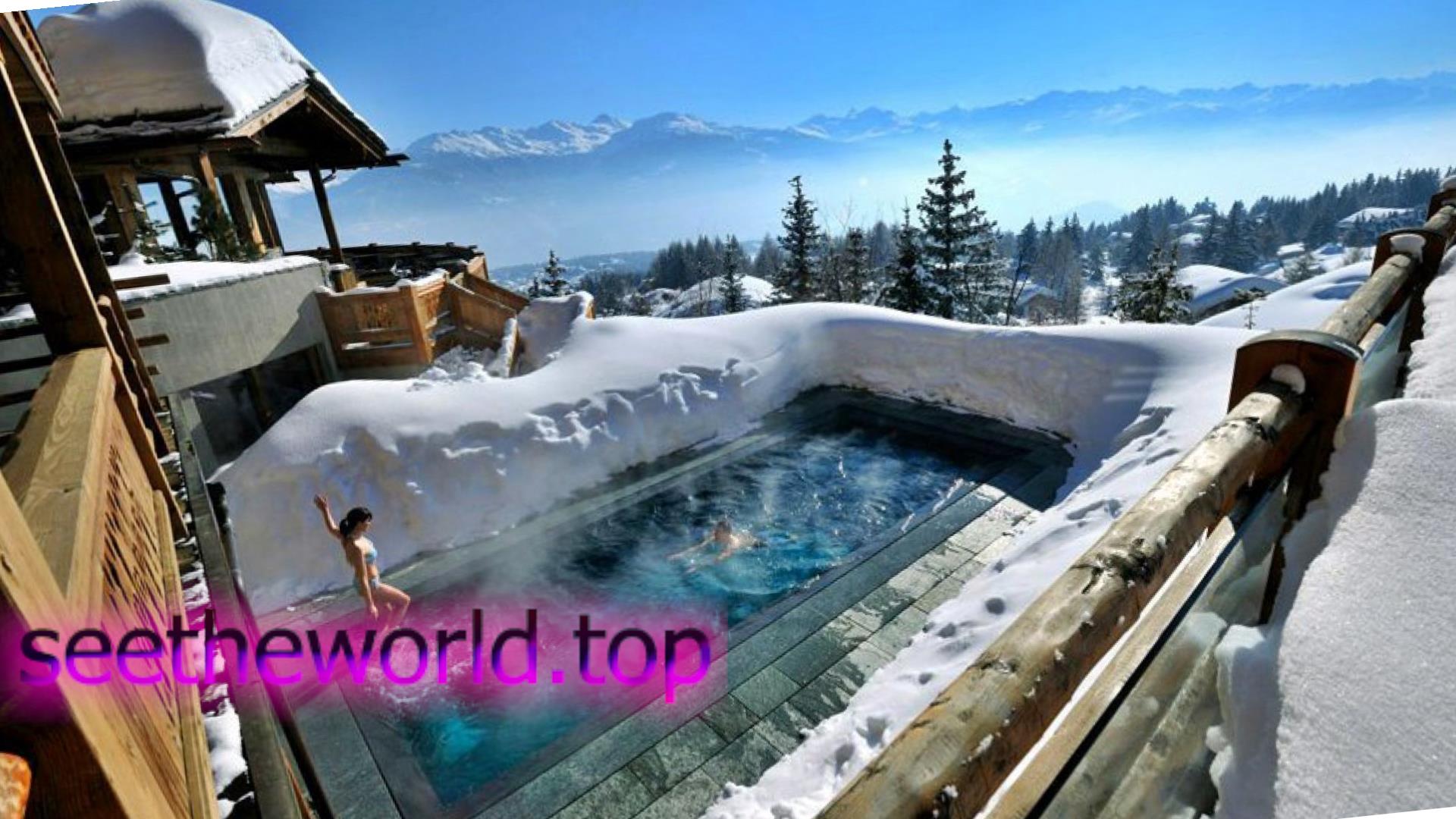Ski resort Courmayeur, Italy