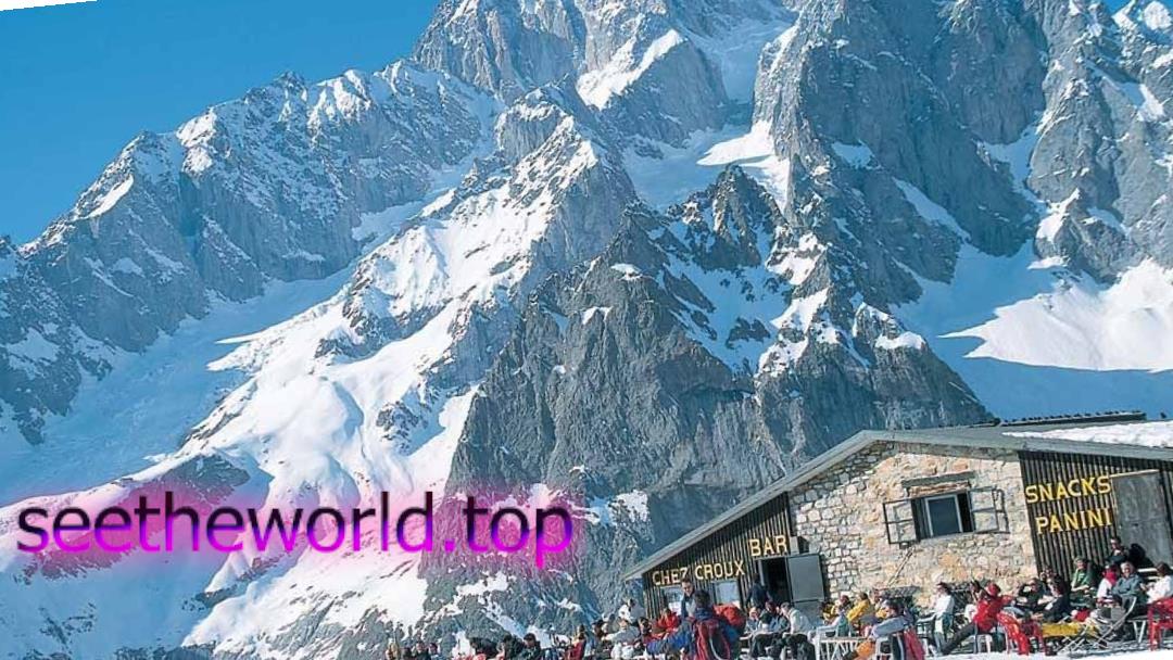 Ski resort Courmayeur, Italy