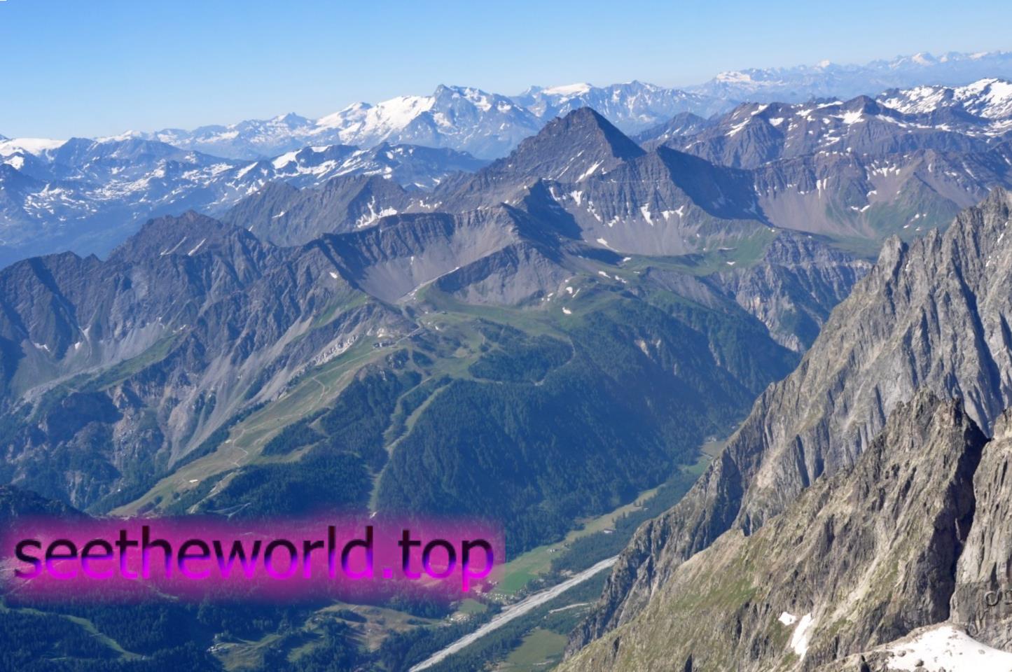 Ski resort Courmayeur, Italy