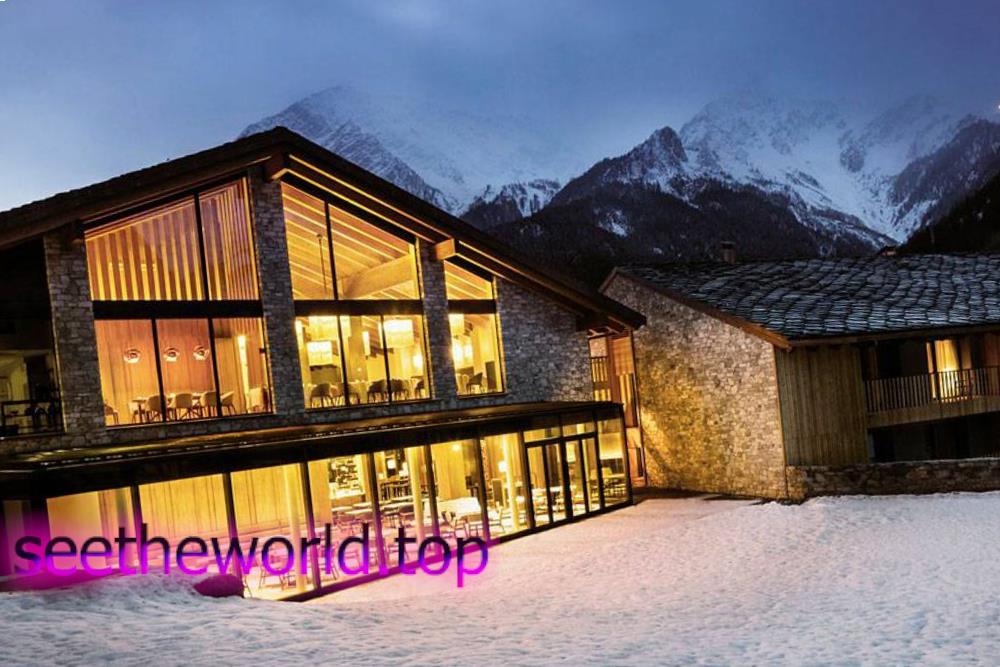 Ski resort Courmayeur, Italy