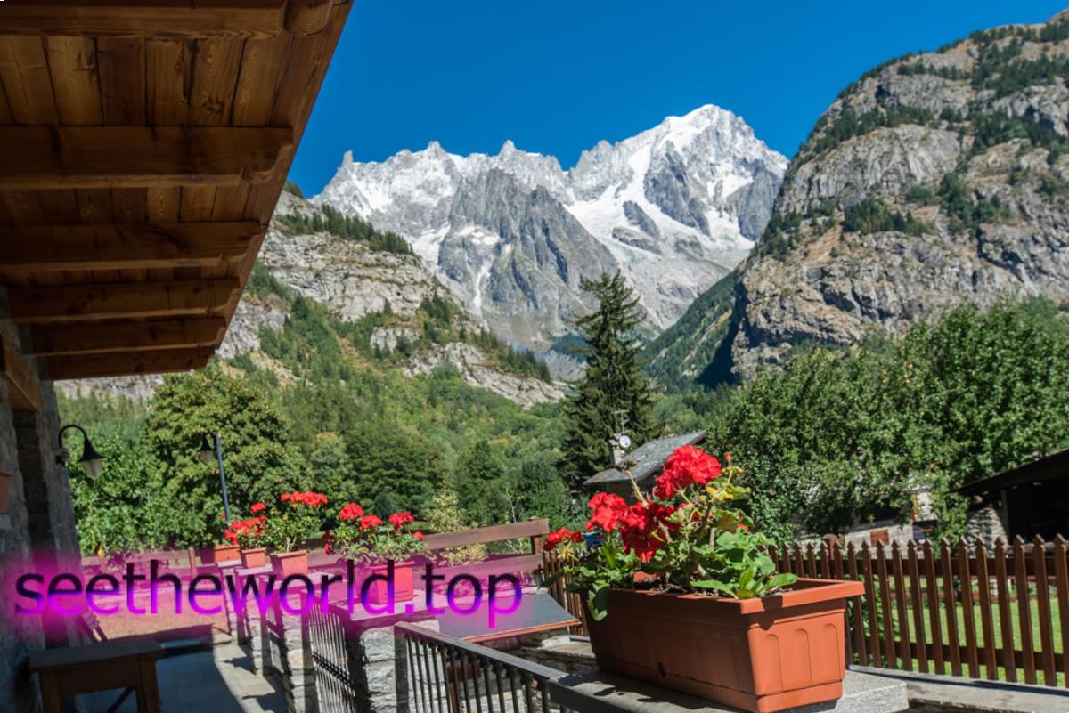 Ski resort Courmayeur, Italy
