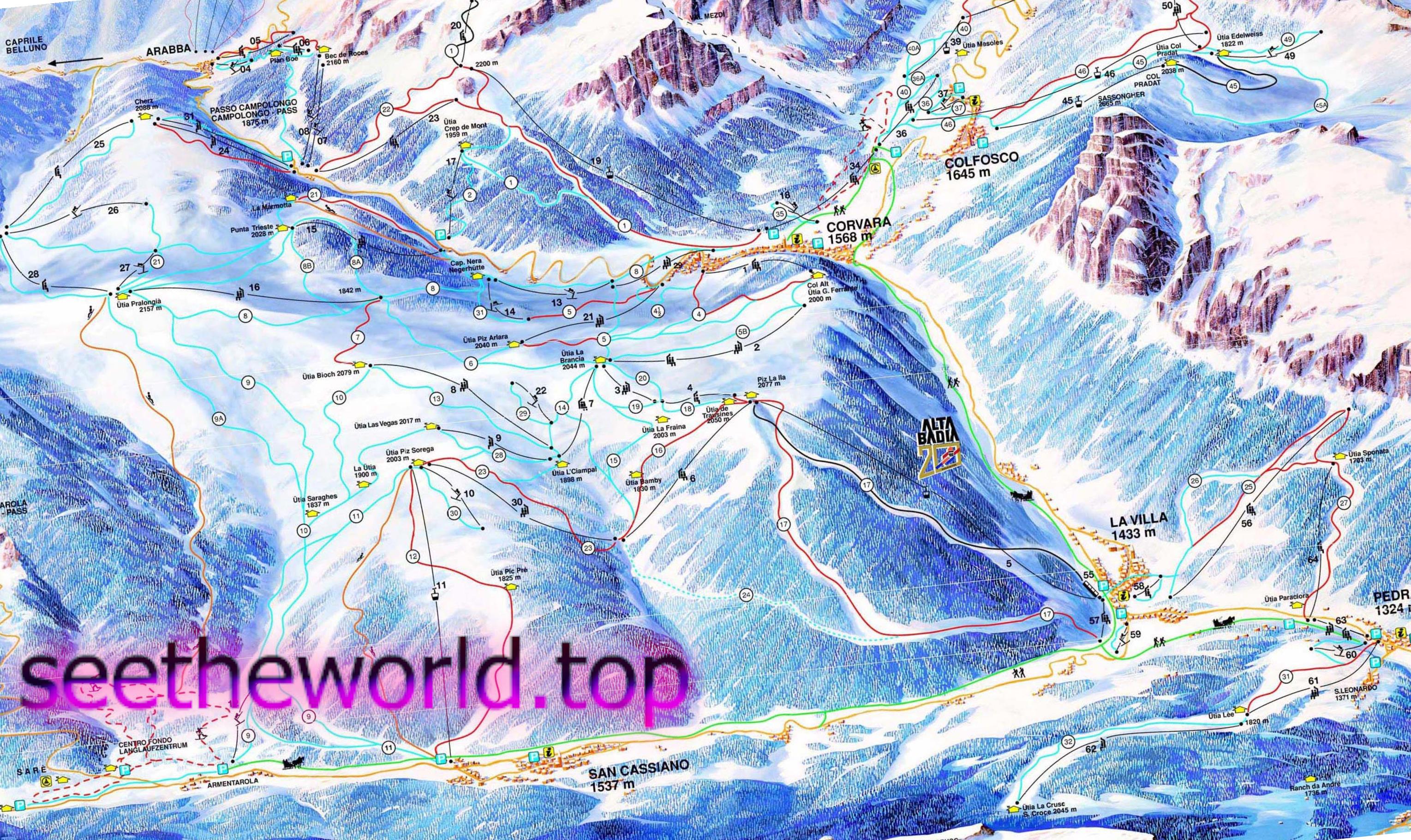 Alta Badia ski resort, Italy