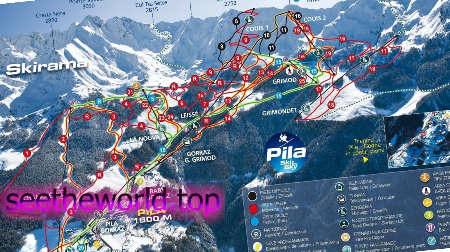 Pila ski resort, Italy