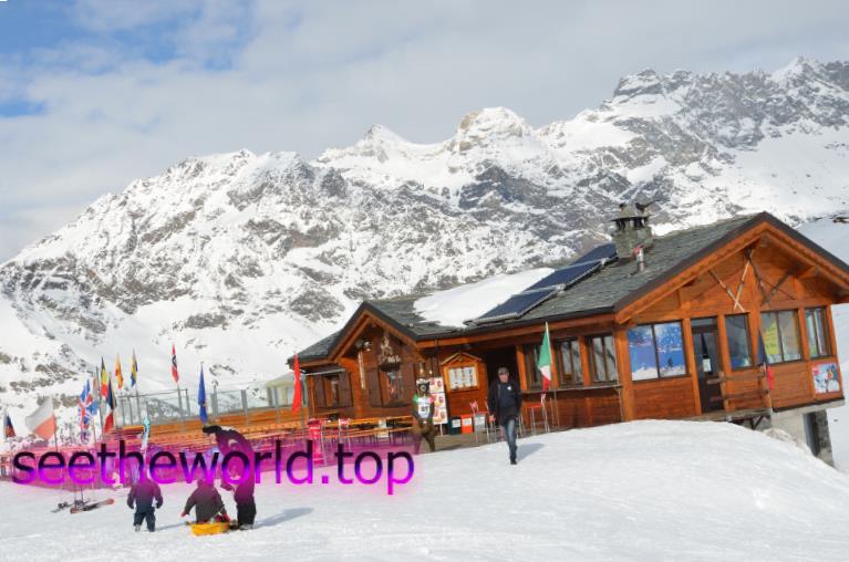 Valtournenche ski resort, Italy