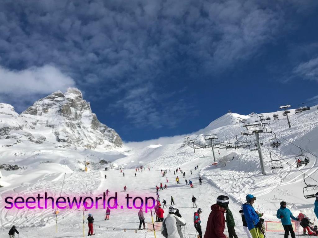 Valtournenche ski resort, Italy