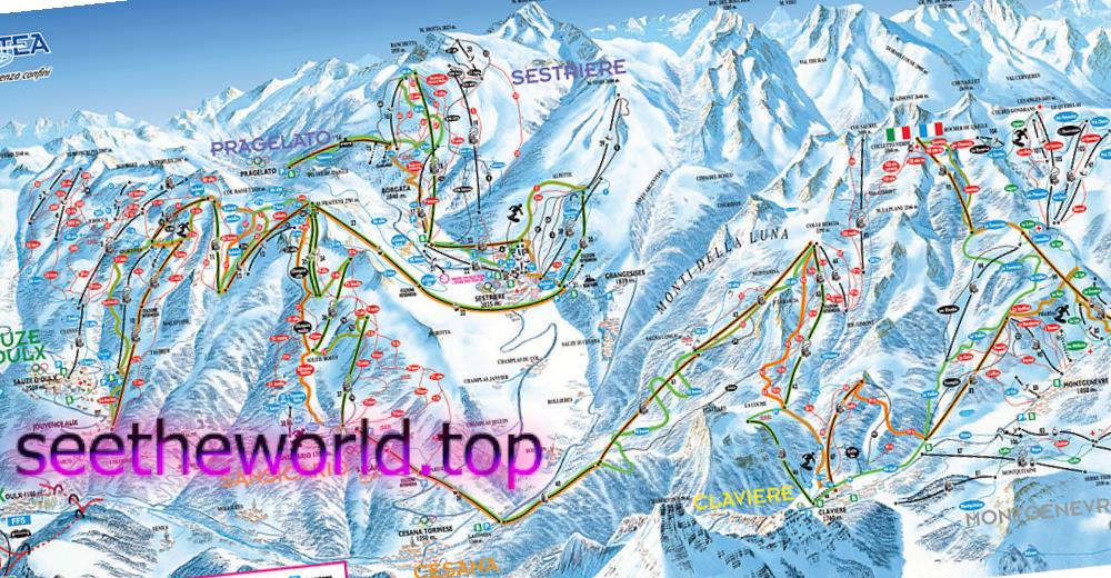 Sestriere ski resort, Italy