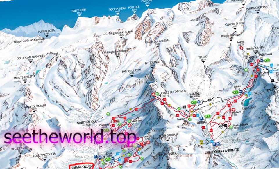 Ski resort Champoluc (Champoluc), Italy
