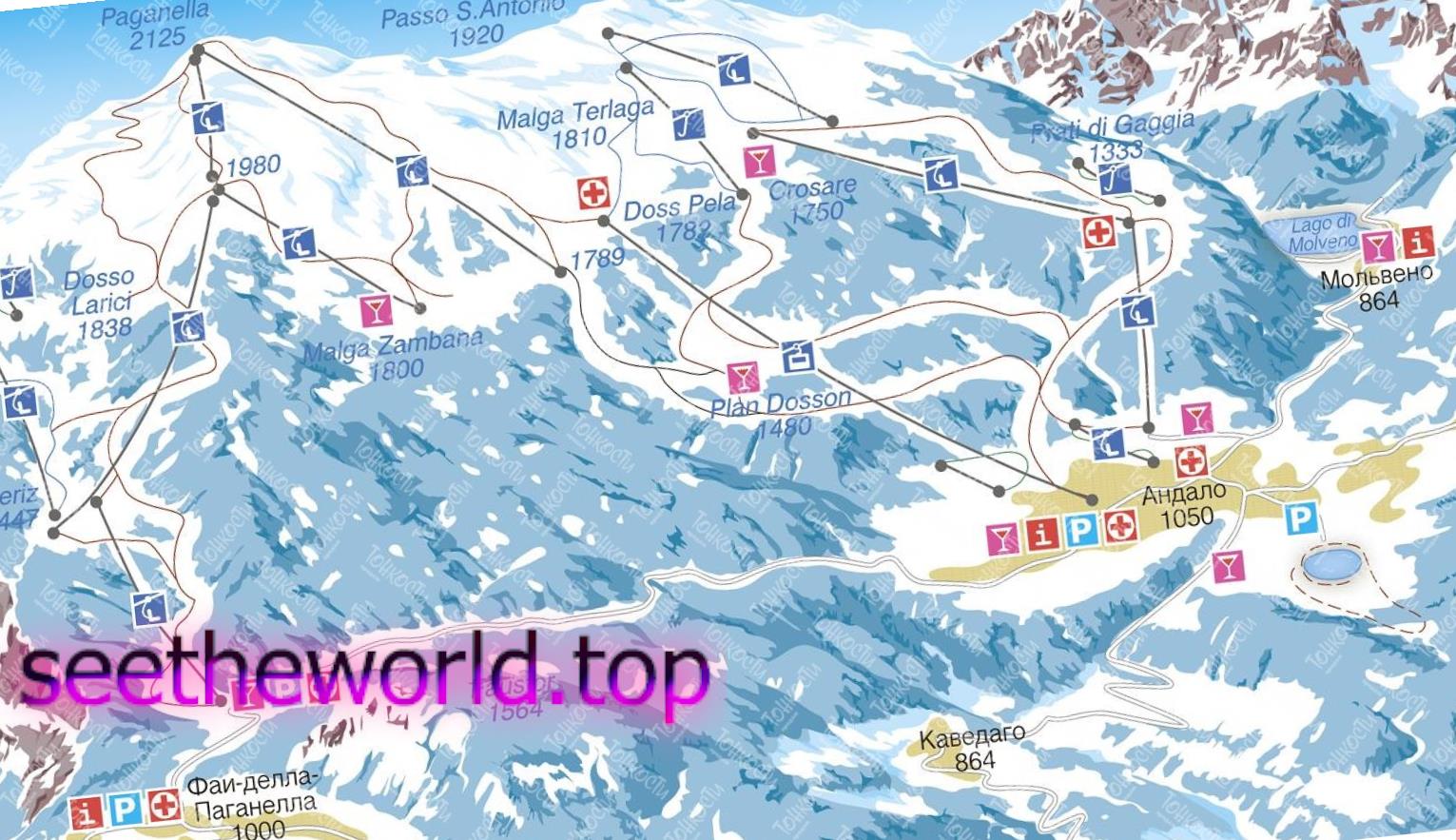 Skigebiet Andalo-Fai della Paganella (Andalo-Fai della Paganella), Italien