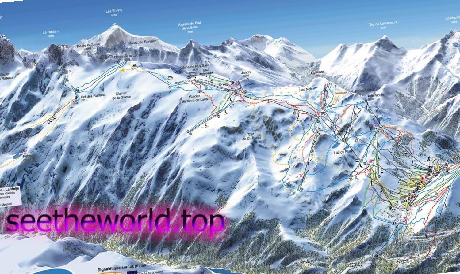 Ski resort Les Deux Alpes (LES DEUX ALPES), France