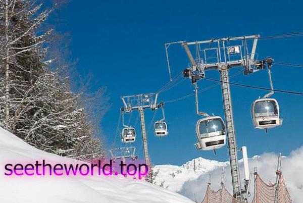 Brides les Bains ski resort, France