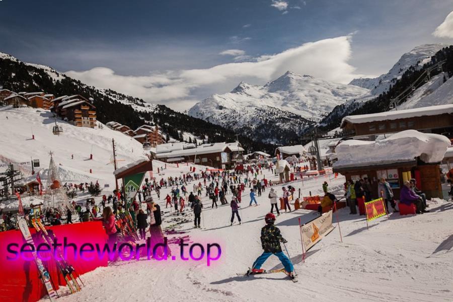 Brides les Bains ski resort, France