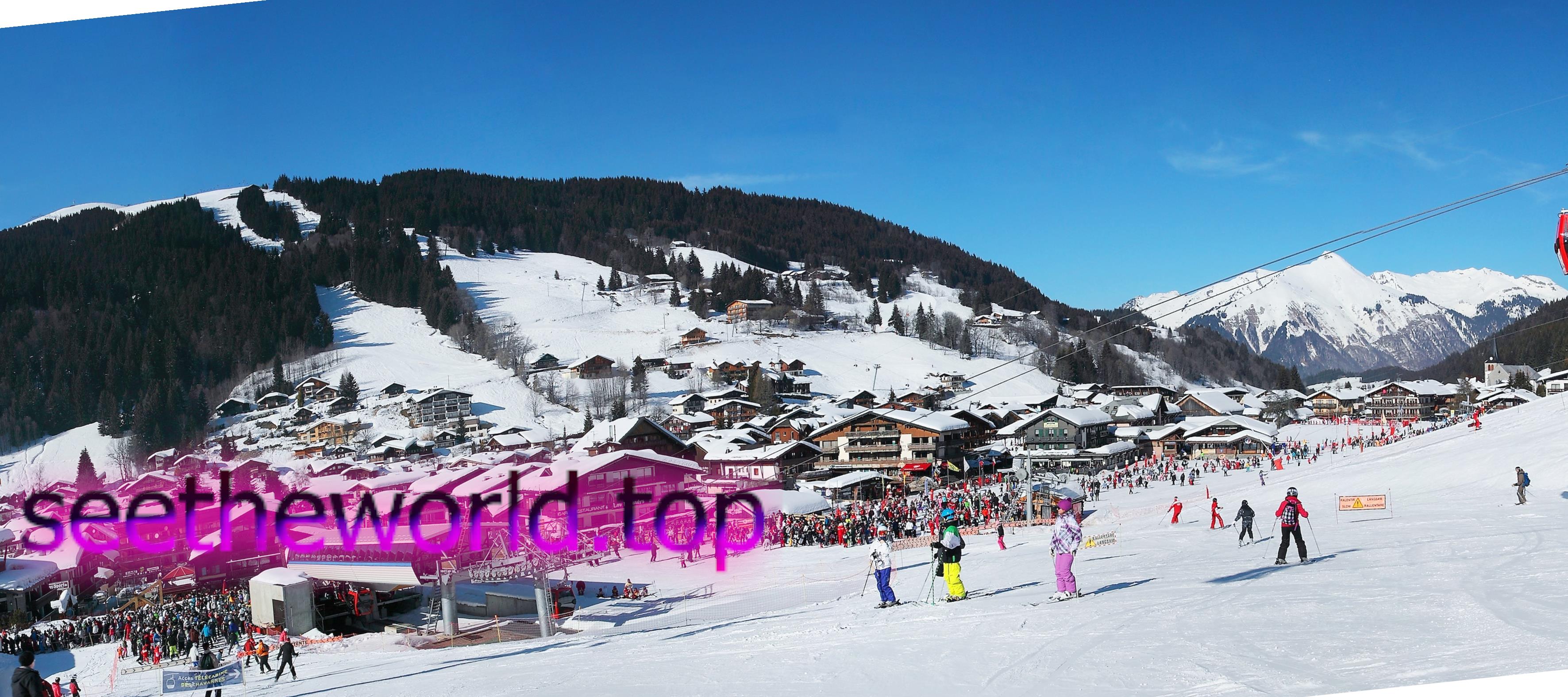Les Gets ski resort, France
