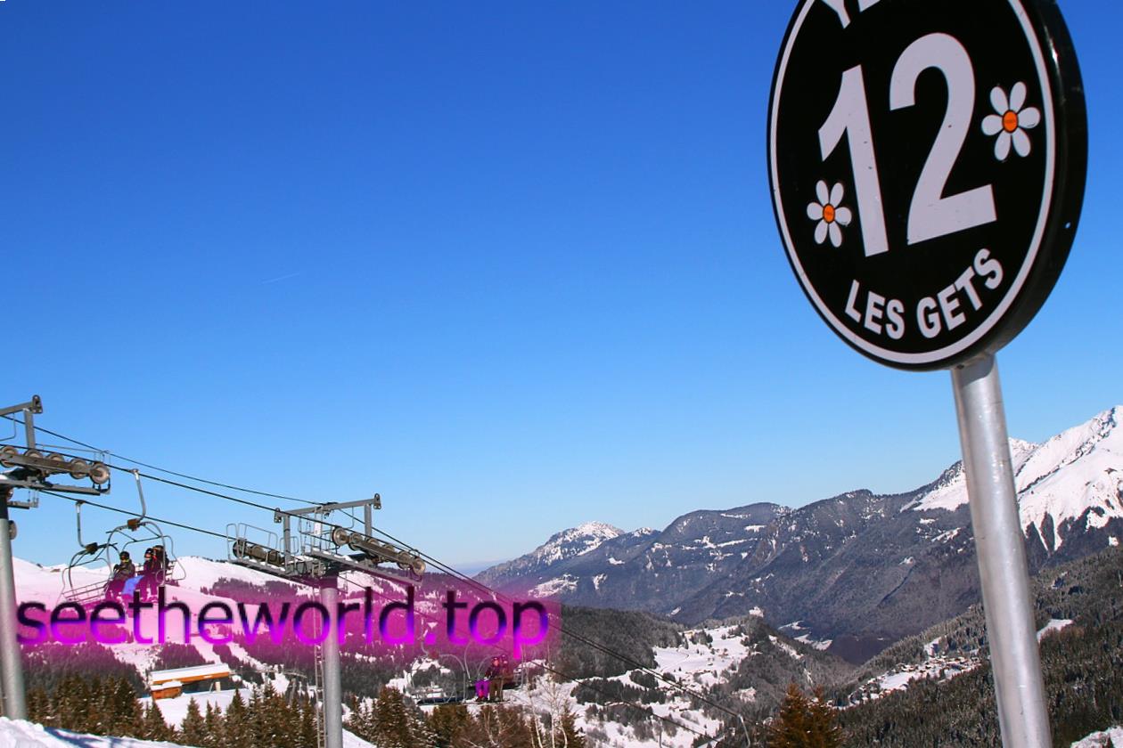 Les Gets ski resort, France