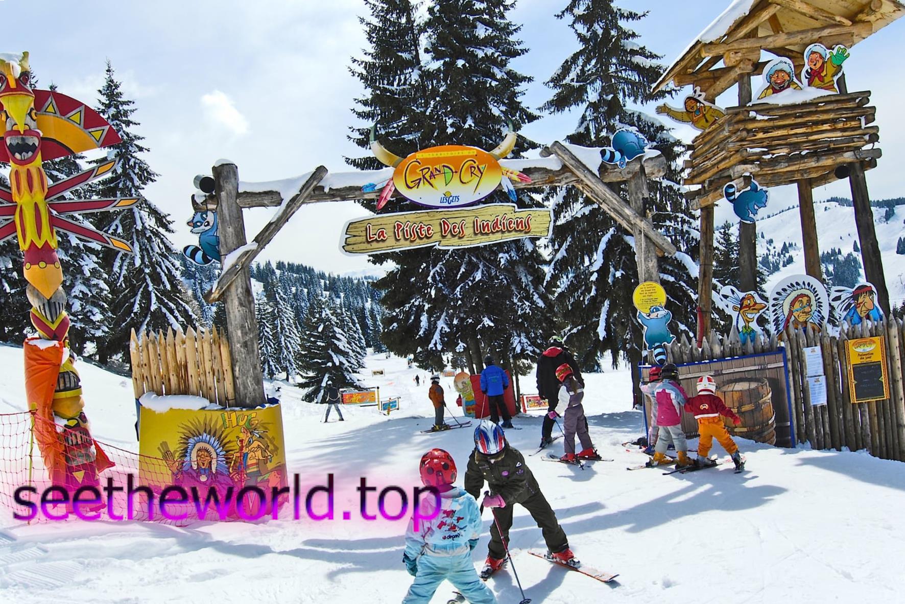 Les Gets ski resort, France