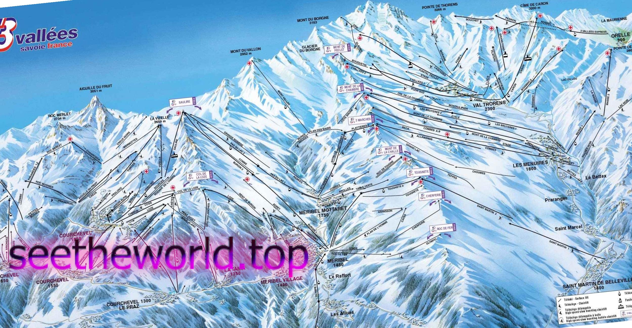 Ski resort Val Thorens (Val Thorens), France