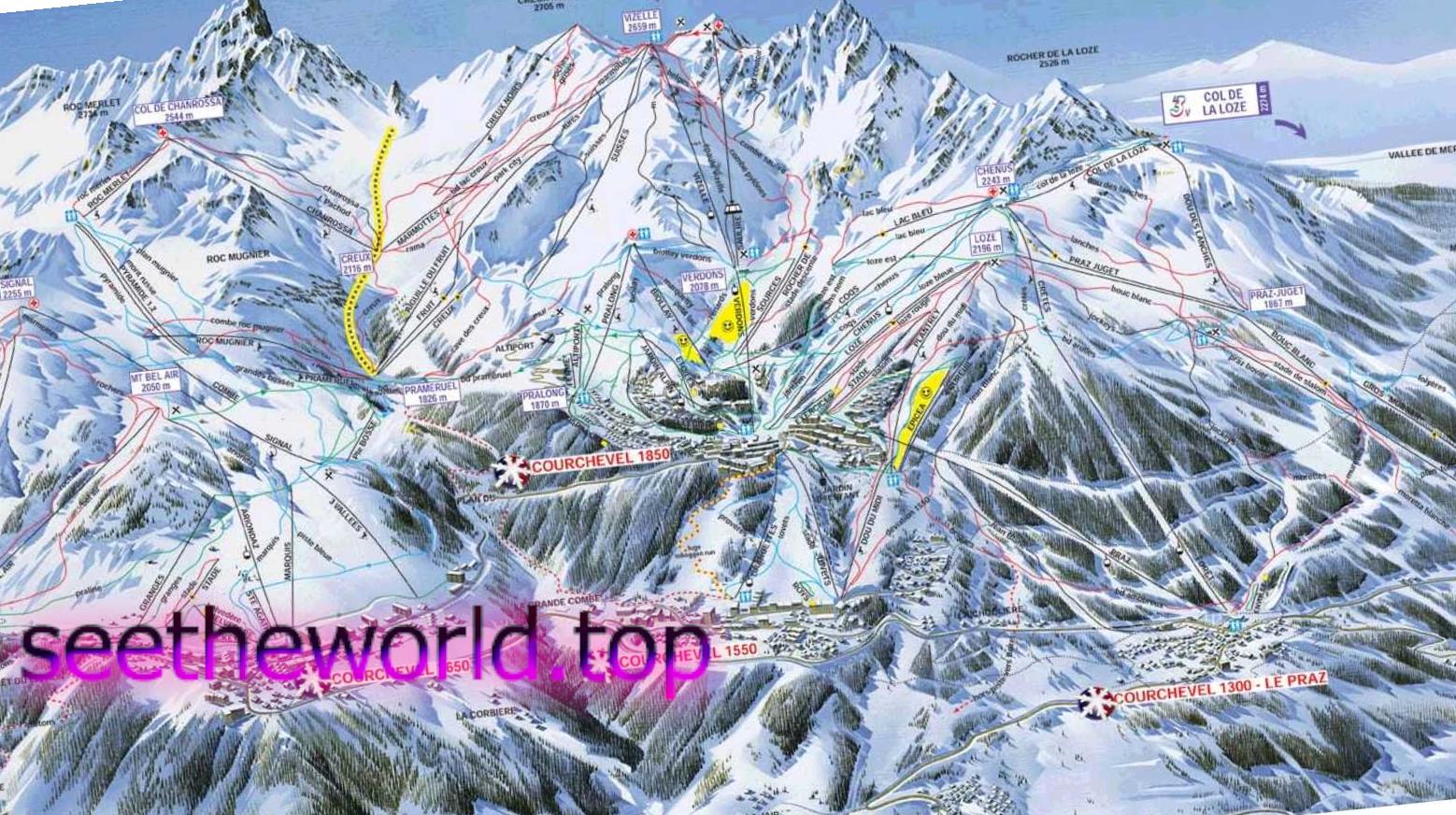 Ski resort Courchevel (Courchevel), France