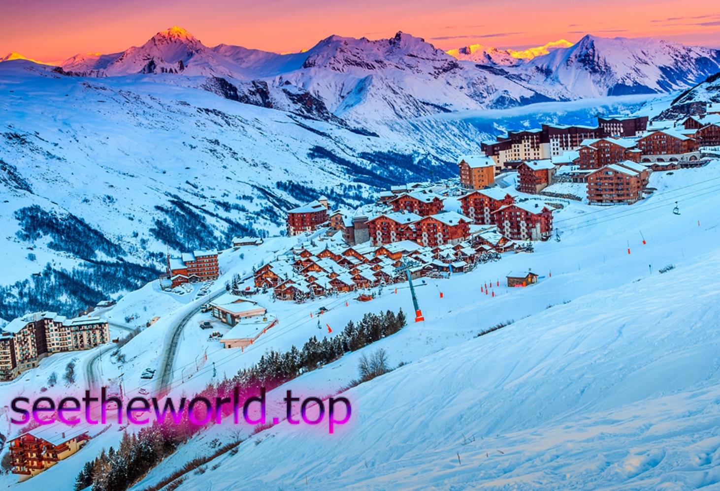 Les Ménuires ski resort, France