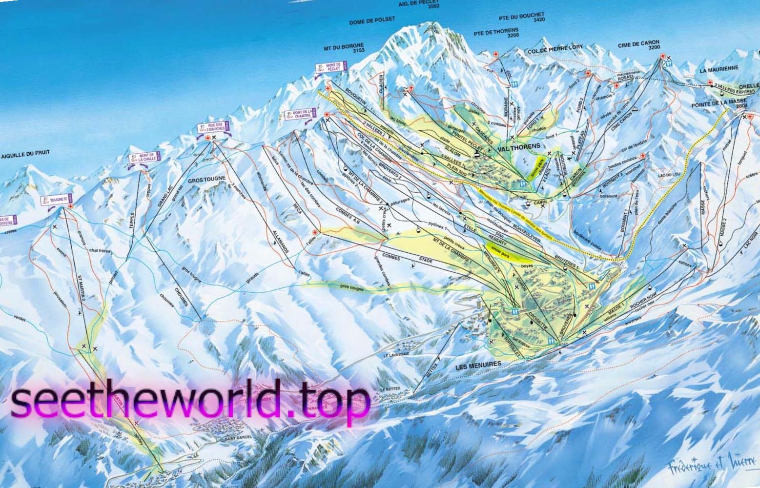 Les Ménuires ski resort, France