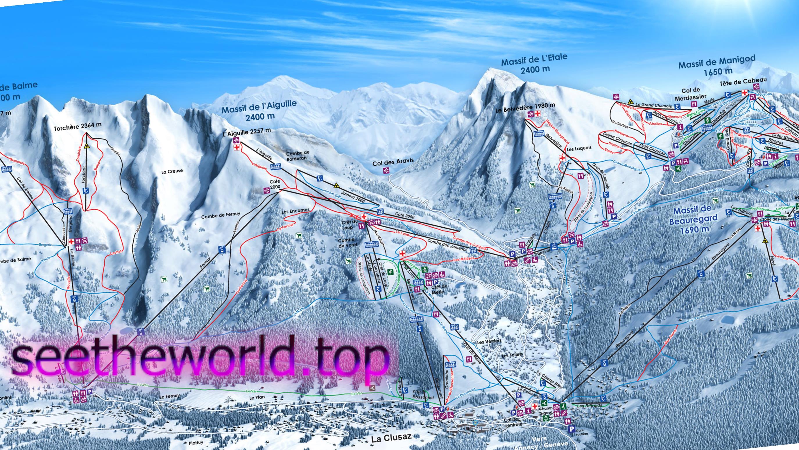 Ski resort La Clusaz (La Clusaz), France