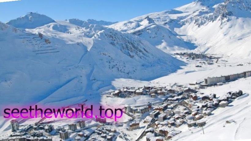 Ski resort Tignes, France