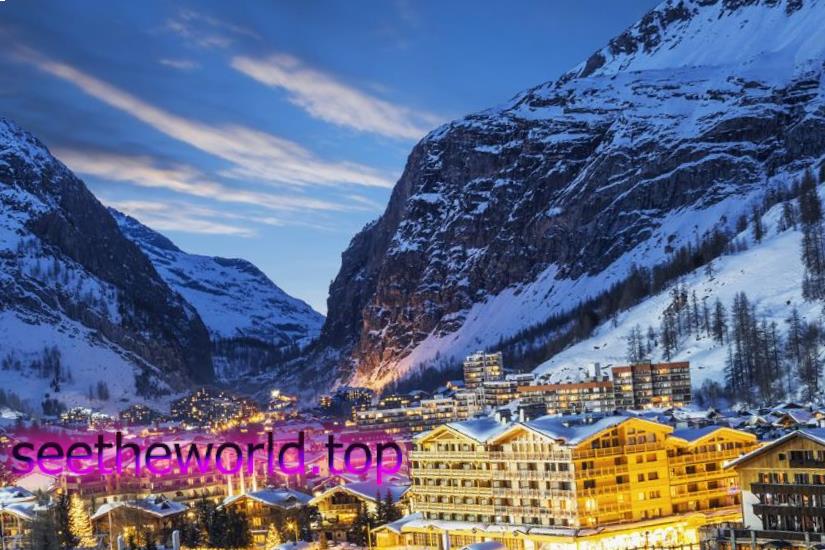 Ski resort Val d'Isere (Val d'Isere), France