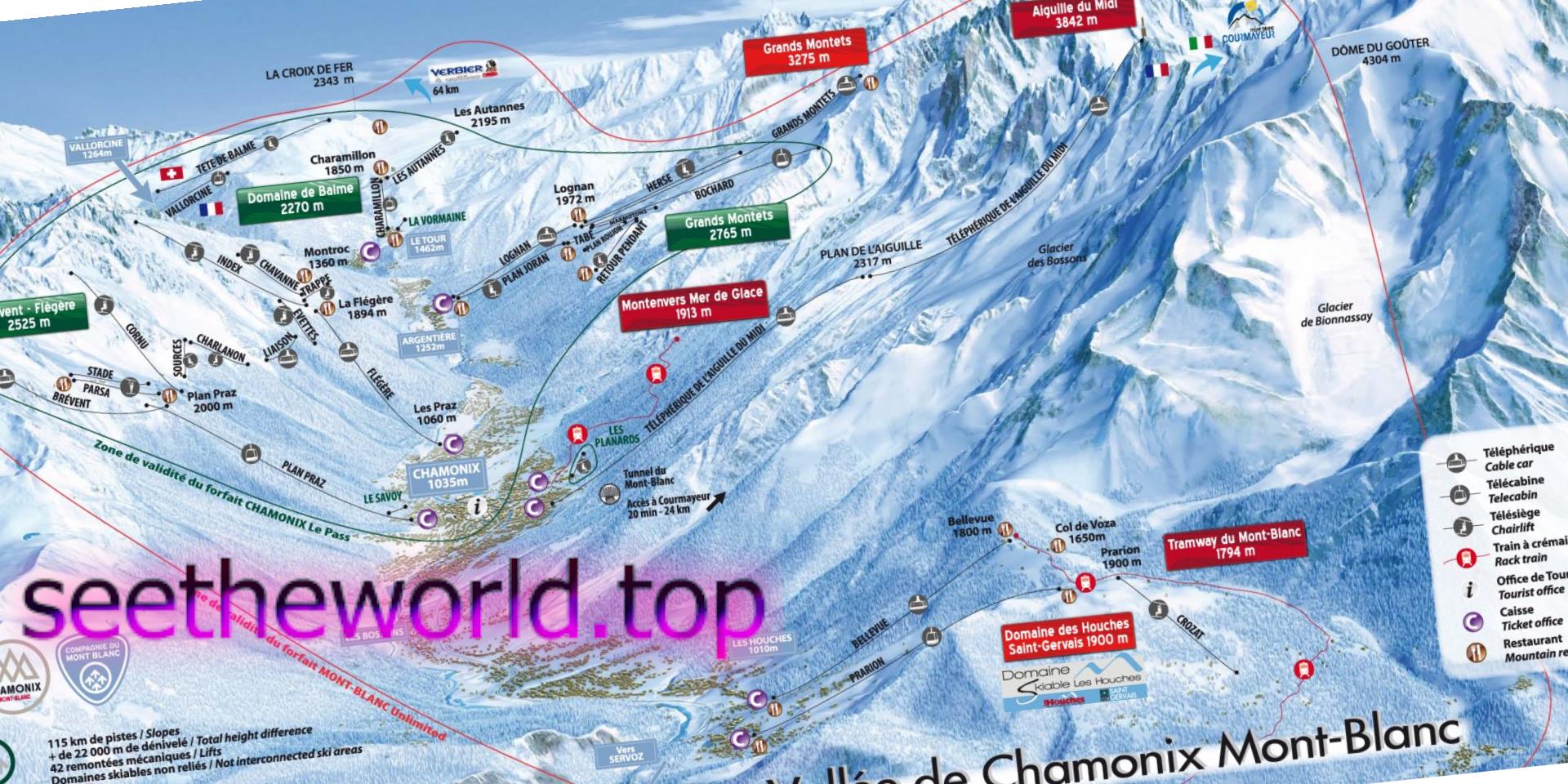 Ski resort of Chamonix (Chamonix), France