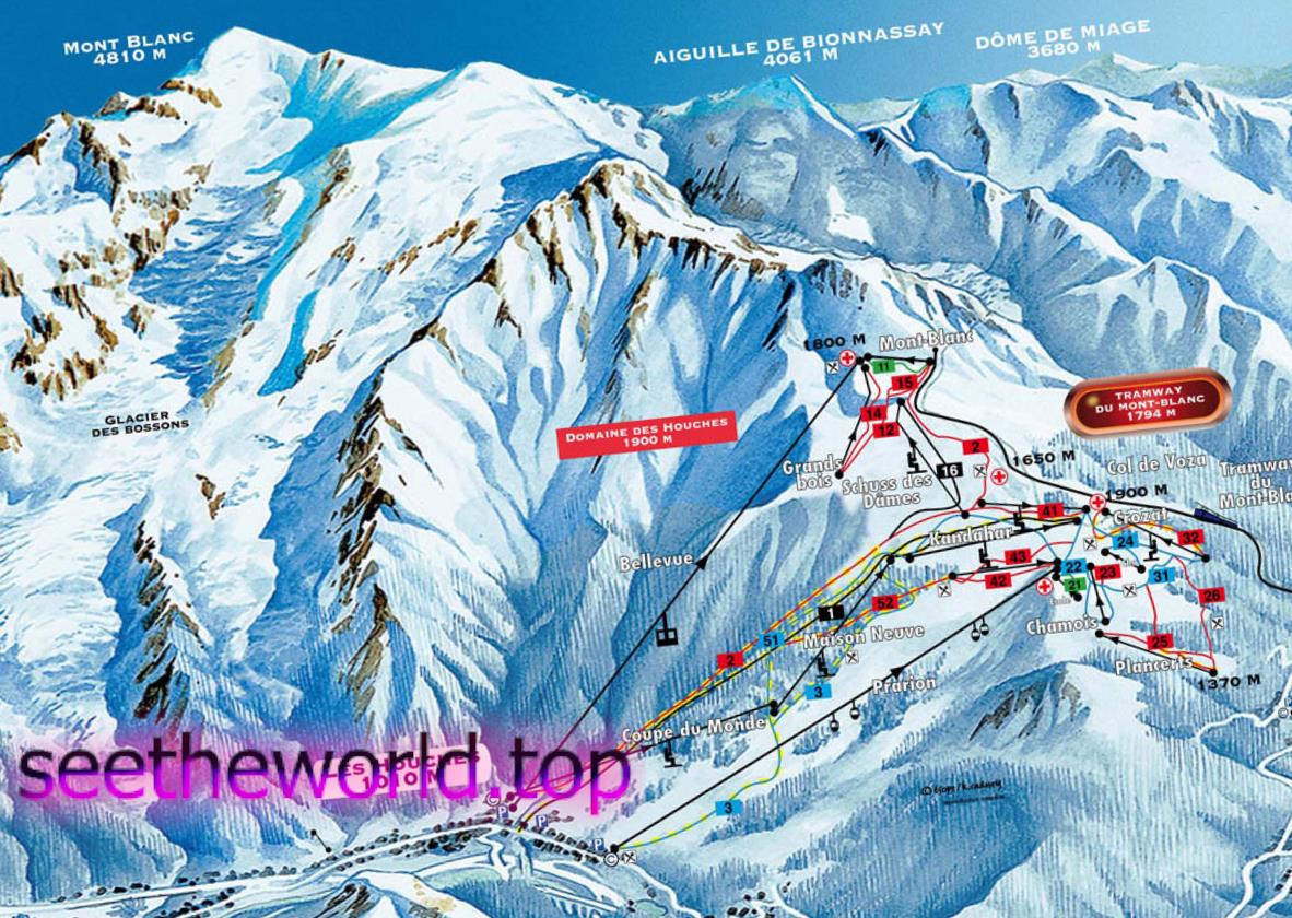 Les Houches ski resort, France