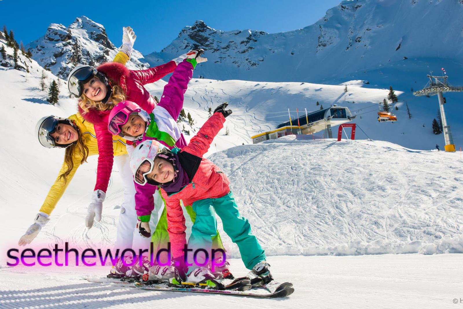 Les Houches ski resort, France