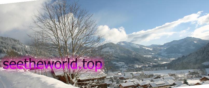 Abondance ski resort, France