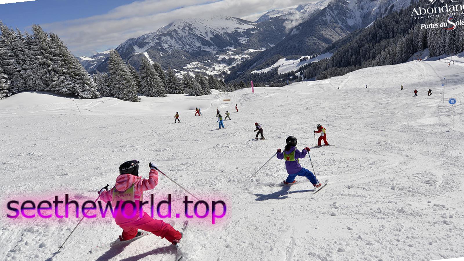Abondance ski resort, France