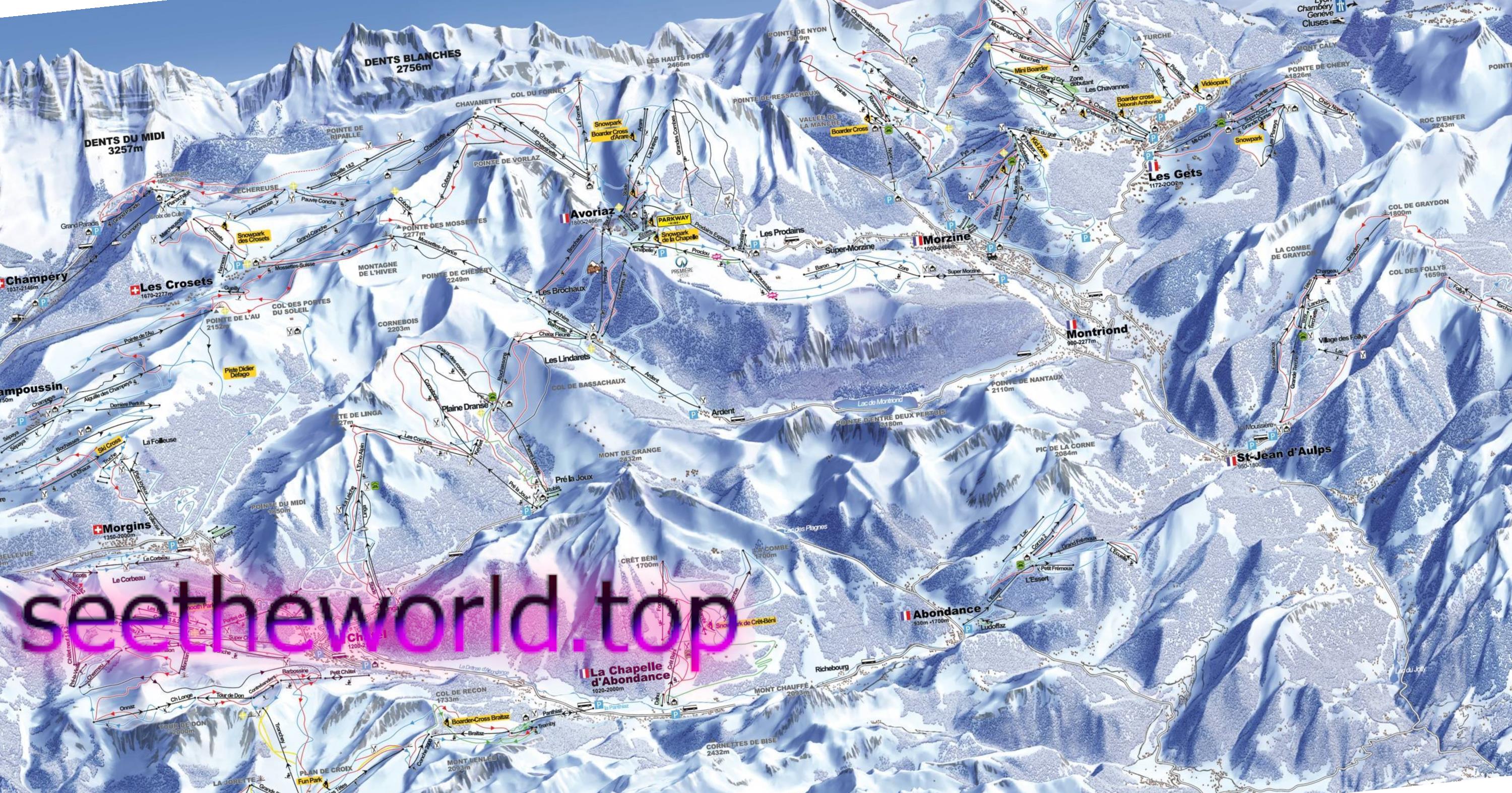 Abondance ski resort, France