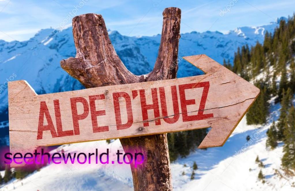 Ski resort Alpe d'Huez (Alpe d'Huez), France