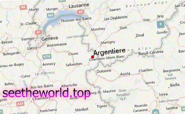 Ski resort Argentiere (Argentiere), France