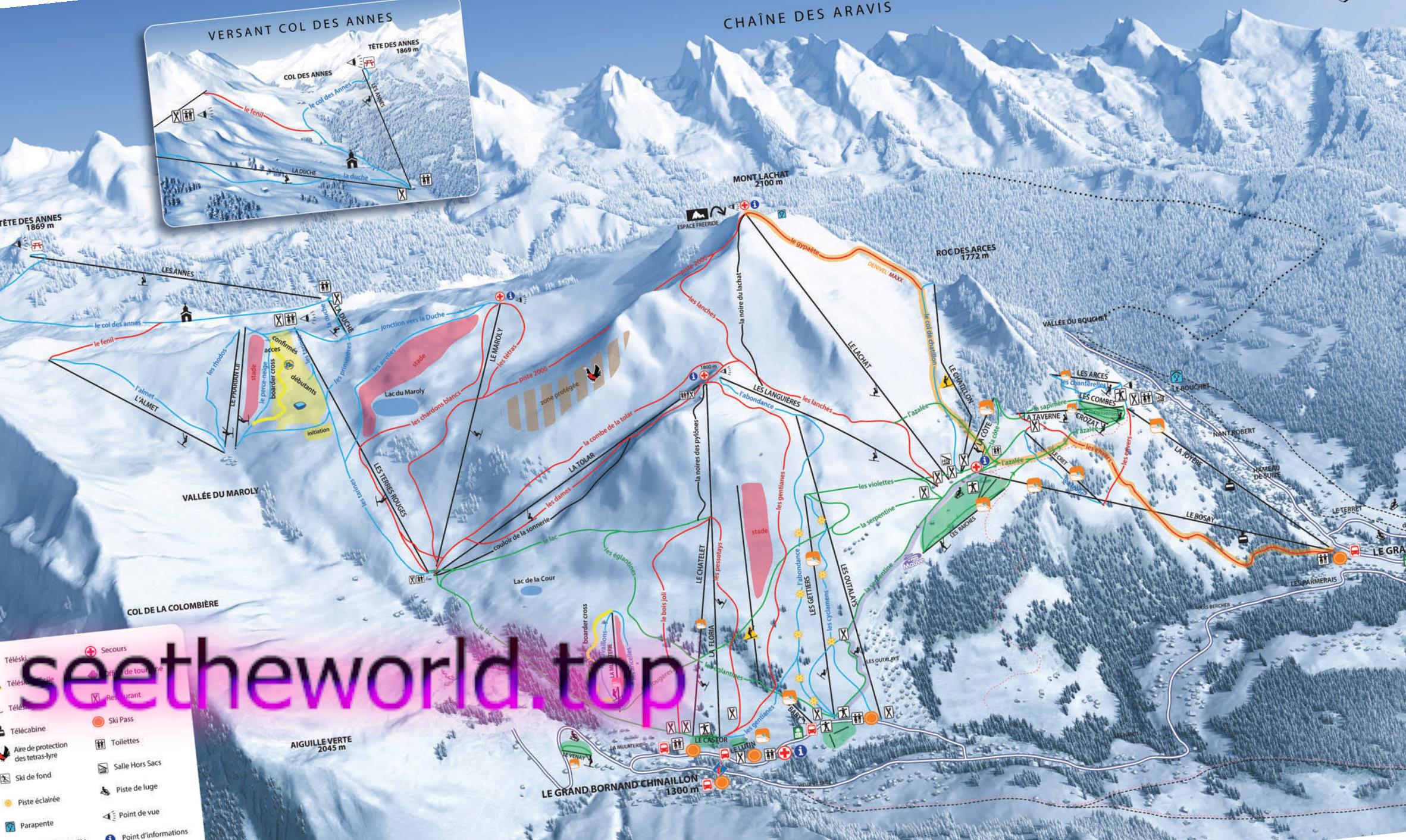Ski resort Le Grand Bornand (Le Grand Bornand), France